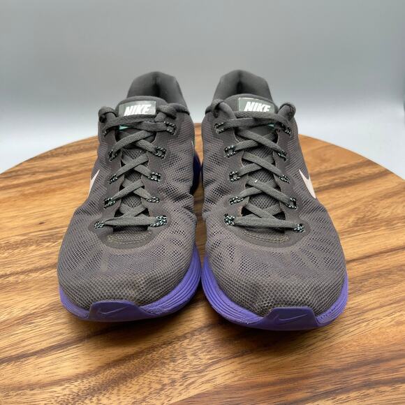 Nike LunarGlide 6 Shoes Womens Size 7 Gray Running Comfort Walking Gym Sneakers - Picture 2 of 8